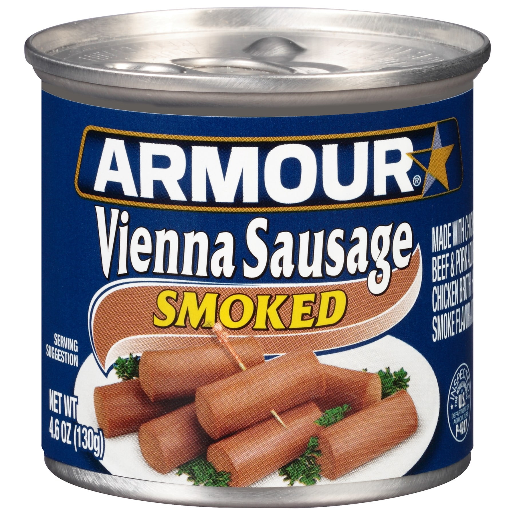 Armour Smoked Vienna Sausage, 4.6 Ounce -- 24 per case.