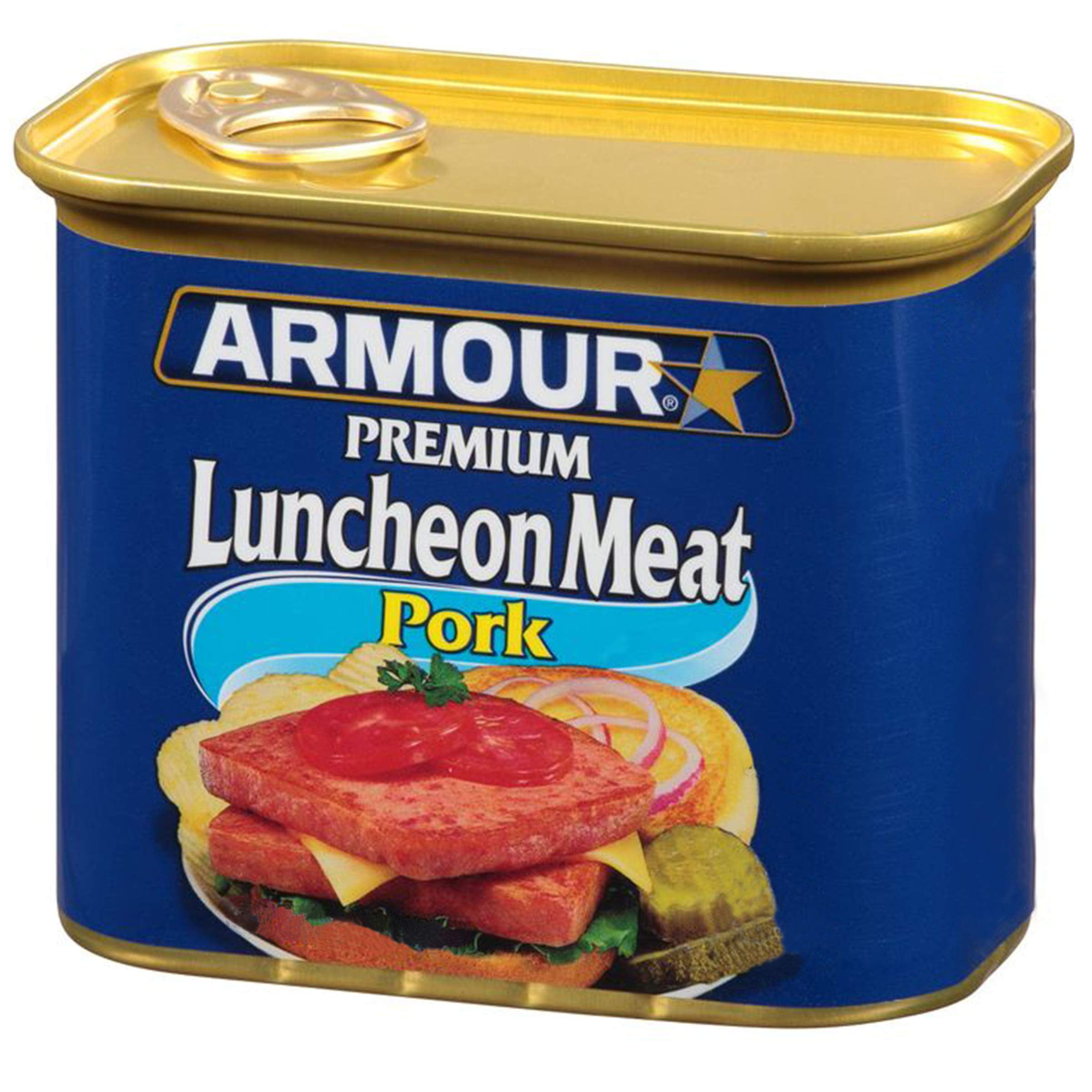 Armour Star Premium Pork AIF4 Luncheon Meat, Keto Friendly, 12 oz