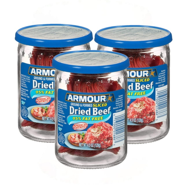 Armour Star Sliced Dried SE33 Beef, 4.5 oz. | Pack of 3
