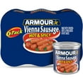 thumbnail image 1 of Armour Star Vienna Sausage, Hot & Spicy Flavored, 12g Protein Per Serving, Canned Sausage, 4.6 oz Can (Pack of 6), 1 of 8