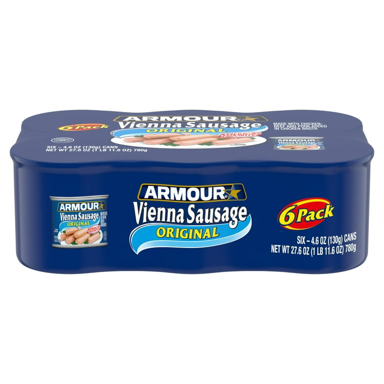 Armour Star Vienna Sausage, Original Flavor, Canned Sausage Armour Star Vienna Sausage, Original Flavor, Canned Sausage