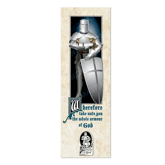 Armour of God Silver Pin and Bookmark by Ringmasters