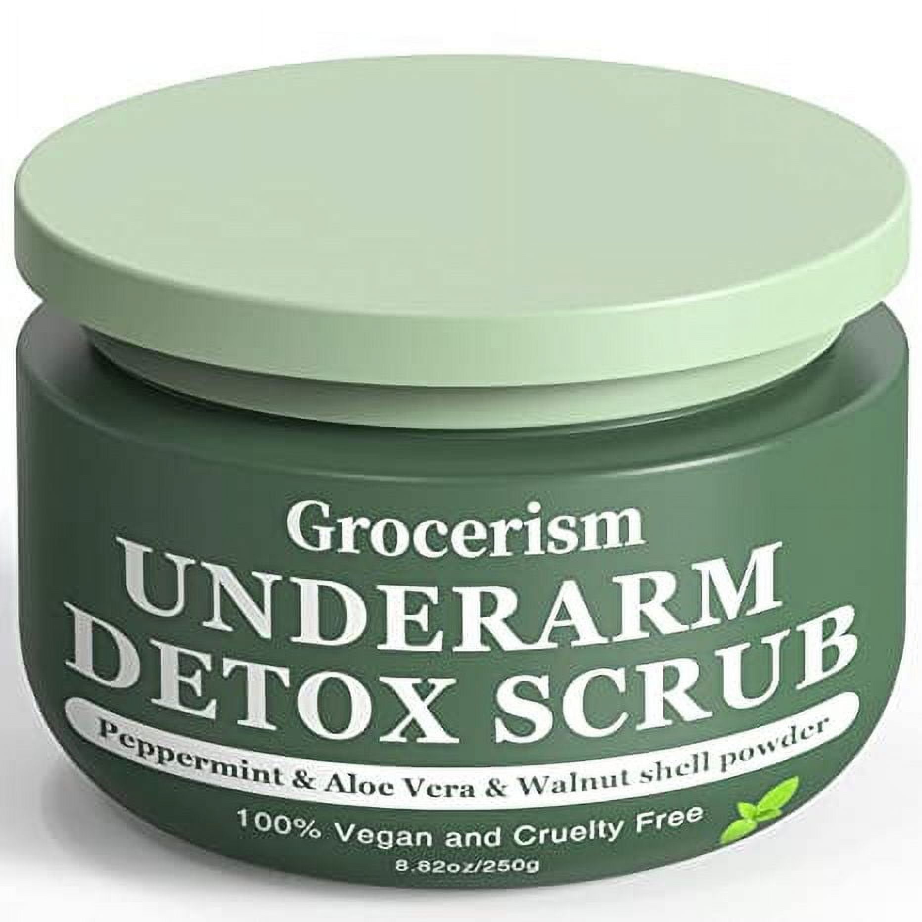Armpit Detox and Body Scrub 8.8oz with Peppermint and Aloe Vera for