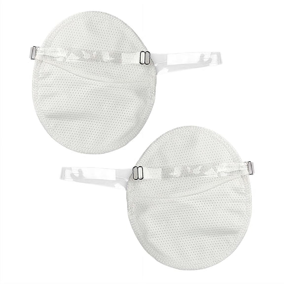 Armpit Sweat Pads, Underarm Sweat Pads for Women, Comfortable Unflavored, Non Visible, Extra Adhesive, Disposable, Sweat Free Armpit Protection - White B