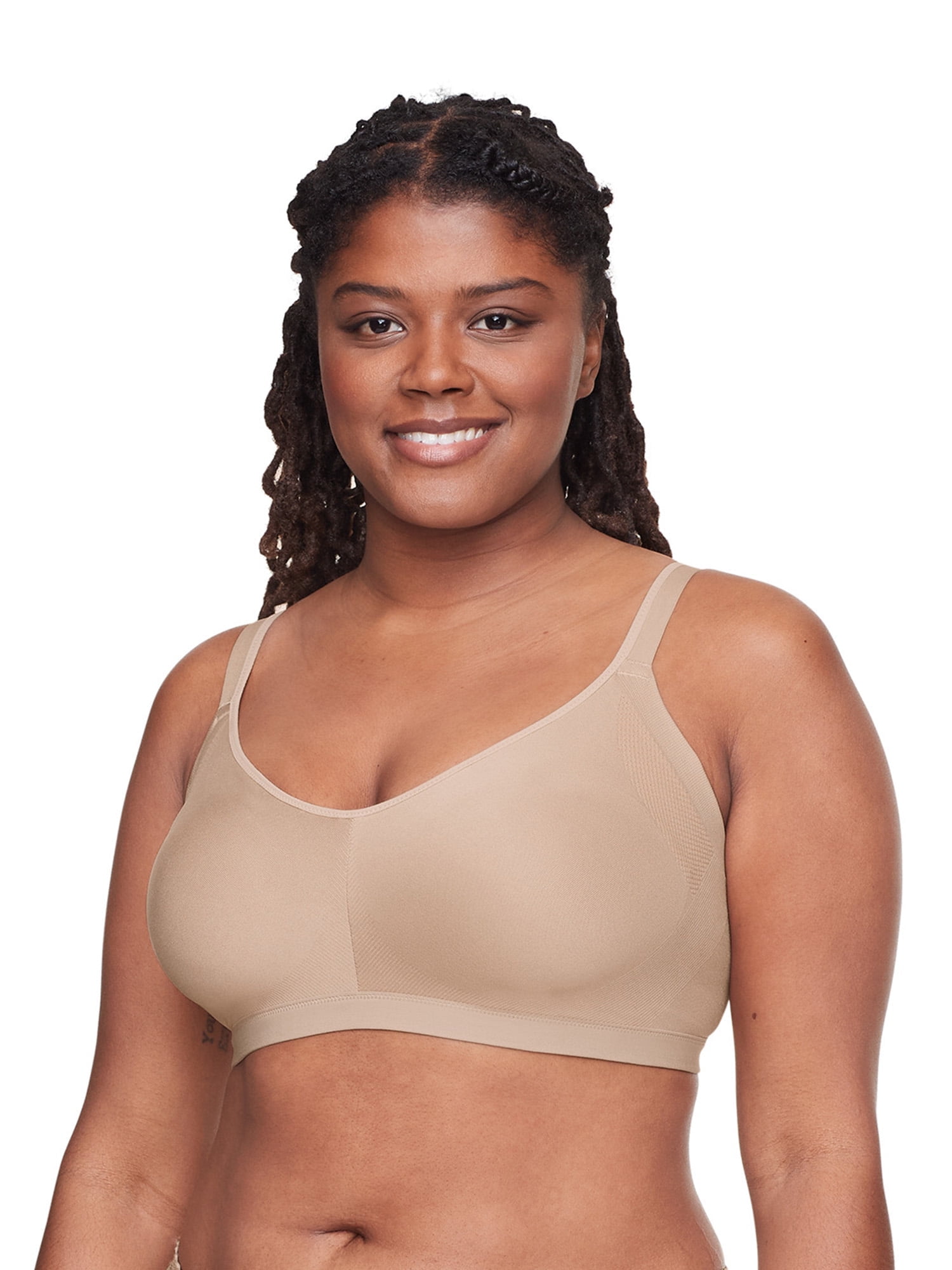 Armpit smooth seamless stretch wireless light lining comfortable bra ...