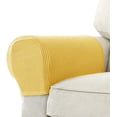 thumbnail image 1 of Armrest Chair Covers, 2Pcs Spandex Stretch Fabric Waterproof Arm Caps Anti-Slip Furniture Protector Slipcovers for Armchairs Sofa Couches Recliner, 1 of 6