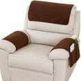thumbnail image 1 of Armrest Cover, Recliner Chair Protector, Furniture Protector Slip, Side Storage Pocket, Stretch Armchair Couch Arm Rest Cover for Recliner, Chair, Sofa, 1 of 7