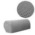 thumbnail image 1 of Bemona Armrest Covers 2PCS Stretch Fabric Armrest Covers Anti-Slip Sofa Arm Chair Slipcovers Furniture Protectors For Recliner Sofa,Light Gray, 1 of 3
