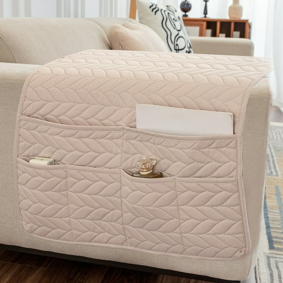 Armrest Covers for Sofa Water Resistant,Couch Arm Covers with Pockets,Sofa Armrest Organiser with Pockets for Magazines,Couch Arm Covers Remote Control Holder,Sofa Armrest Organizer for Magazine