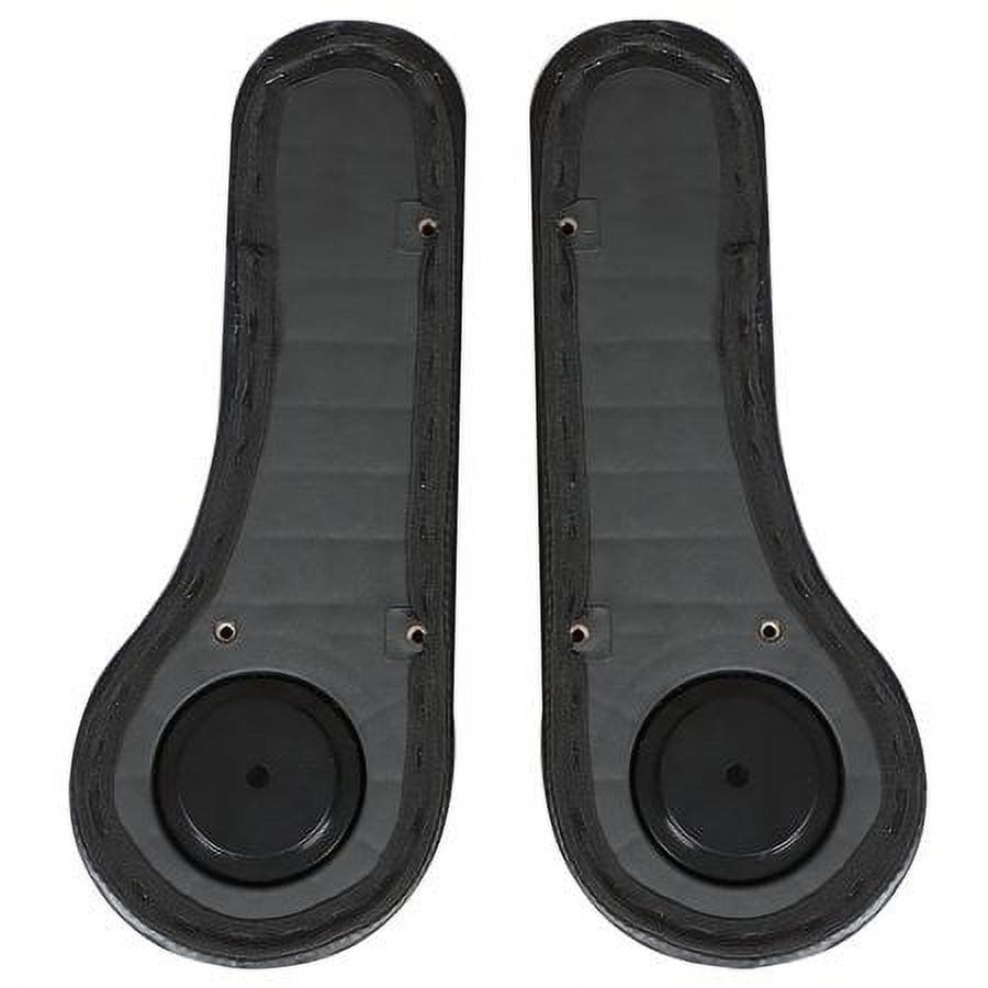 Armrest Cup Holder with Mounting Tools Fit for EZGO Yamaha Club Car Golf Carts, Black PU Leather