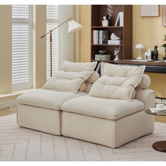 Armrest-Free & Modular Design - Fit for Dorms, Offer Comfortable Seating