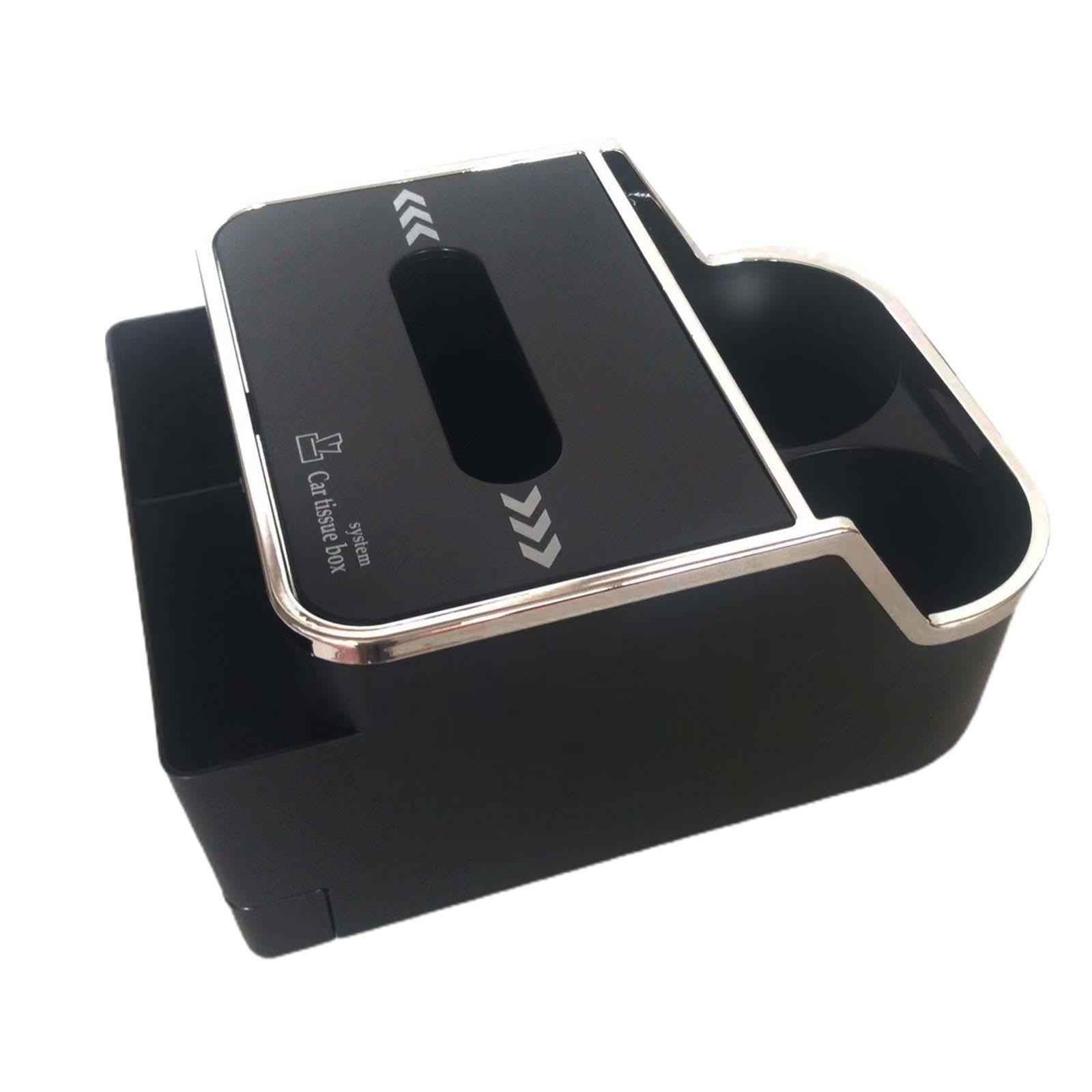 Armrest Organizer Car Armrest Tissue Box Easy to Install Space Saving