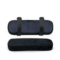 thumbnail image 1 of Armrest Pads, Aloudy Ergonomic Memory Foam Office Chair Armrest Pads, Comfy Gaming Chair Arm Rest Covers for Elbows and Forearms Pressure Relief(Set of 2), Stretch Fit, Black, 1 of 7