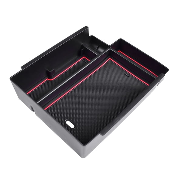 Armrest Storage Box Center Console Organizer Box For Toyota 4Runner 2010-2023, Console Organizer Tray Insert Tray Interior Accessories-Black red line