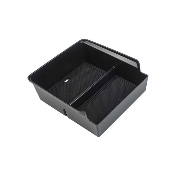 Armrest Storage Box For Tesla Model 3 Double Layer Console Organizer With Sliding Drawer ABS And Silicone Anti Slip Interior Accessories Enhanced Organization Secure Fit