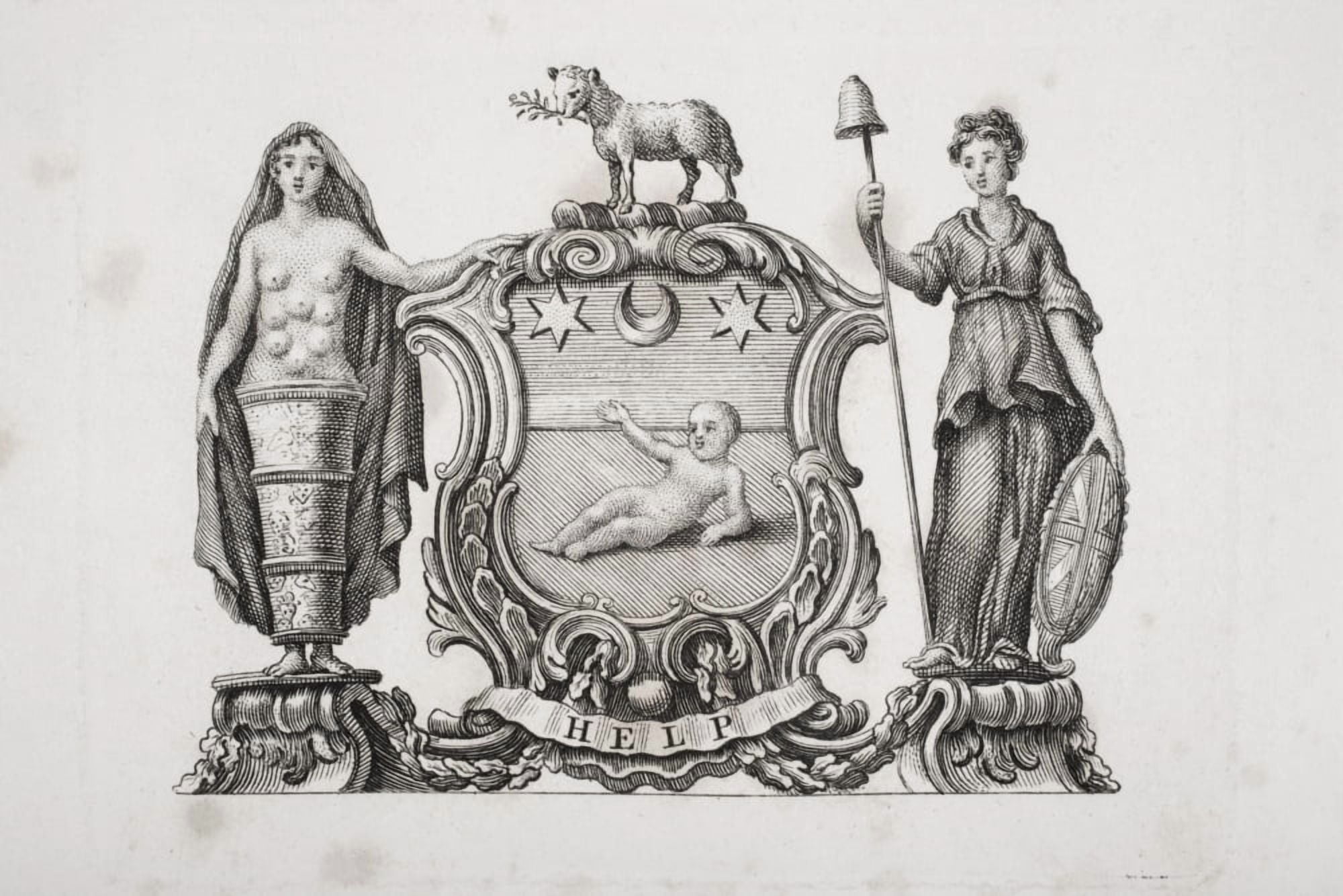 Arms Of The Foundling Hospital London Founded By Thomas Coram Canvas Art - Ken Welsh Design Pics (36 x 24)