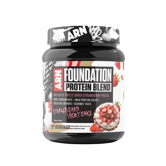 Arms Race Nutrition | ARN | Foundation Protein Blend (2 Pounds, Strawberry Shortcake)