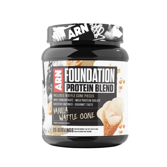 Arms Race Nutrition | ARN | Foundation Protein Blend (2 Pounds, Vanilla Waffle Cone)