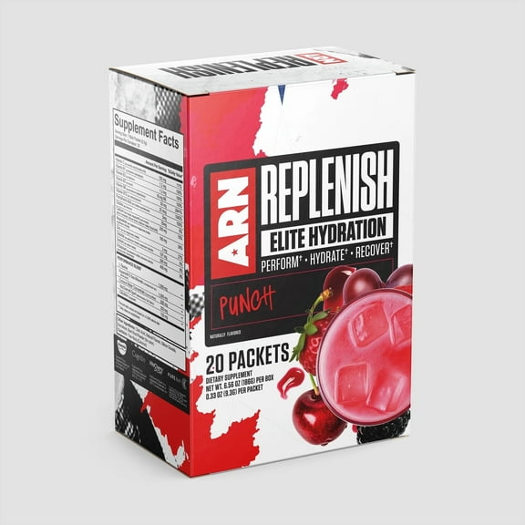 Arms Race Nutrition | ARN | Replenish Elite Hydration, Punch, 20 packets