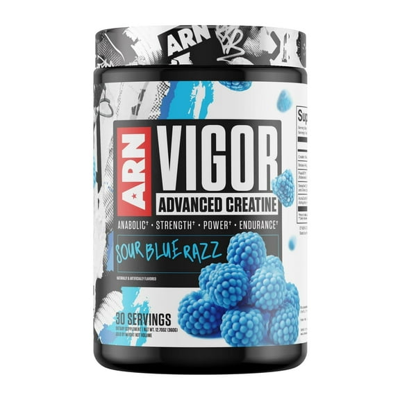 Arms Race Nutrition | ARN | Vigor Advanced Creatine Formula (30 Servings, Sour Blue Razz)