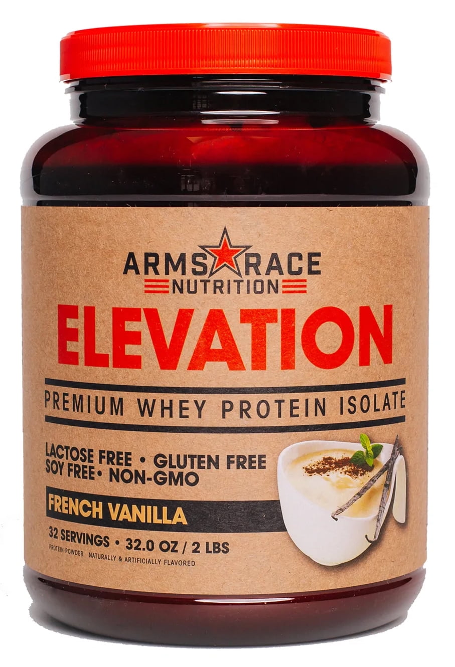 Arms Race Nutrition ELEVATION Premium Whey Protein Isolate, 32 Servings (French Vanilla