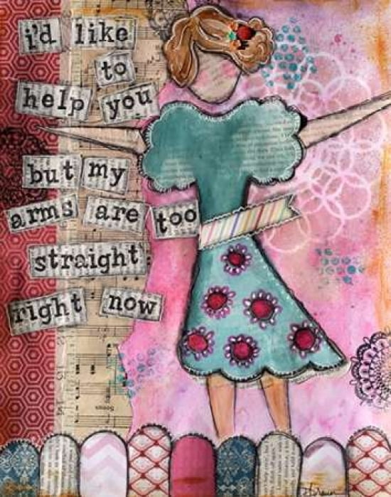 Arms are Too Straight Canvas Art - Denise Braun (22 x 28)