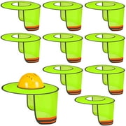 Armscye 10 Pcs Hard Hat Sun Shade with Reflective Strip, High Visibility Full Brim Hard Hat Visor, Neck Cover Shade Hard Hat Accessories for Men Women, Hard Hat Not Included(Green)
