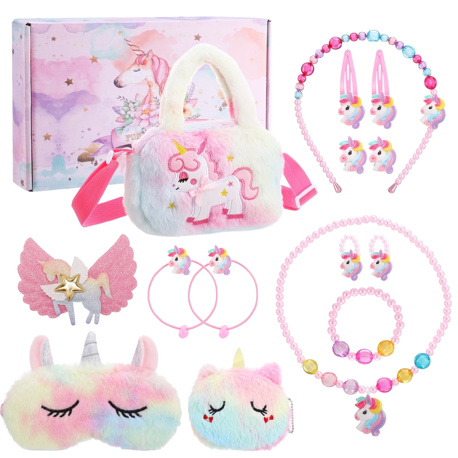 Unicorn Glitter Girl's Crossbody Purse main image 1