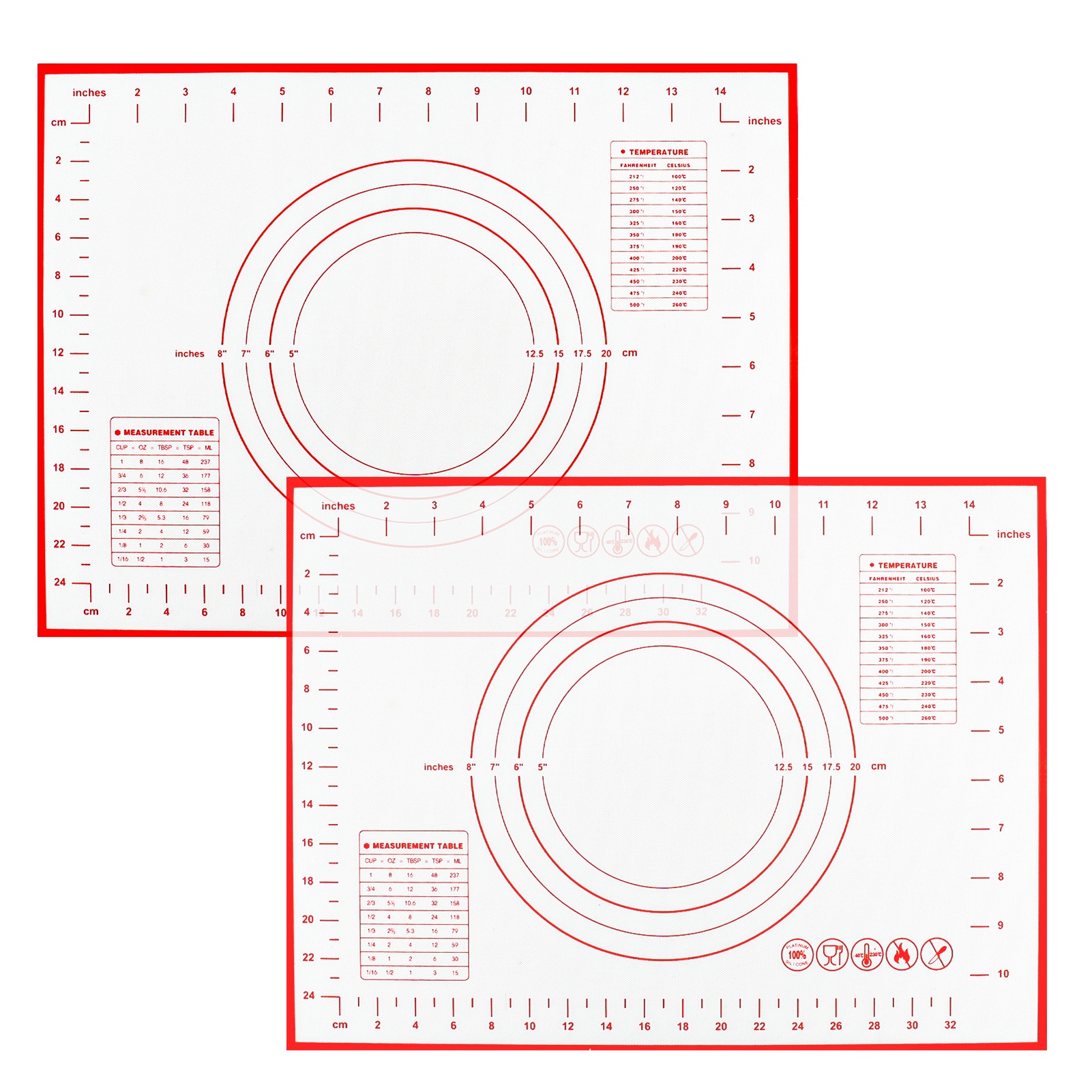 Norpro Silicone Pastry Mat with Measures