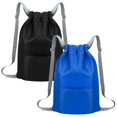 Armscye 2 Pack Drawstring Gym Bag, Drawstring Backpack, Waterproof Sports Bag and Neutral Pe Bag