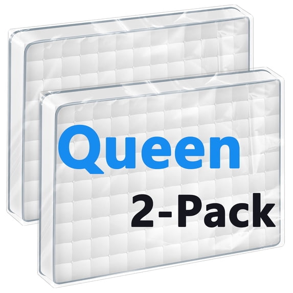 Armscye 2 Pack Queen Mattress Bag for Moving Storage, 180 x 240 x35 cm Plastic Mattress Storage Bags for Moving, 3 MILs Thickened Reusable Mattress Storage Covers