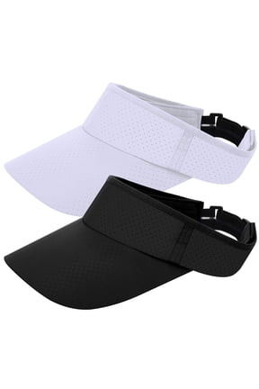 2 Pack Sport Sun Visor Hats, Adjustable Empty Top Baseball Cap, Quick-Drying Baseball Cap, Sun Protection Hat Cap for Outdoor Running, Tennis, Golf