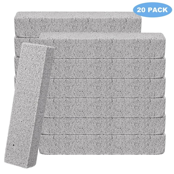 Armscye 20Pack Pumice Stone for Toilet Cleaning Bowl Stick,Powerfully Cleans Hard Water Rings, Calcium Buildup & Stains, Suitable for Cleaning Toilet, Bathtubs, Kitchen Sink, Grill