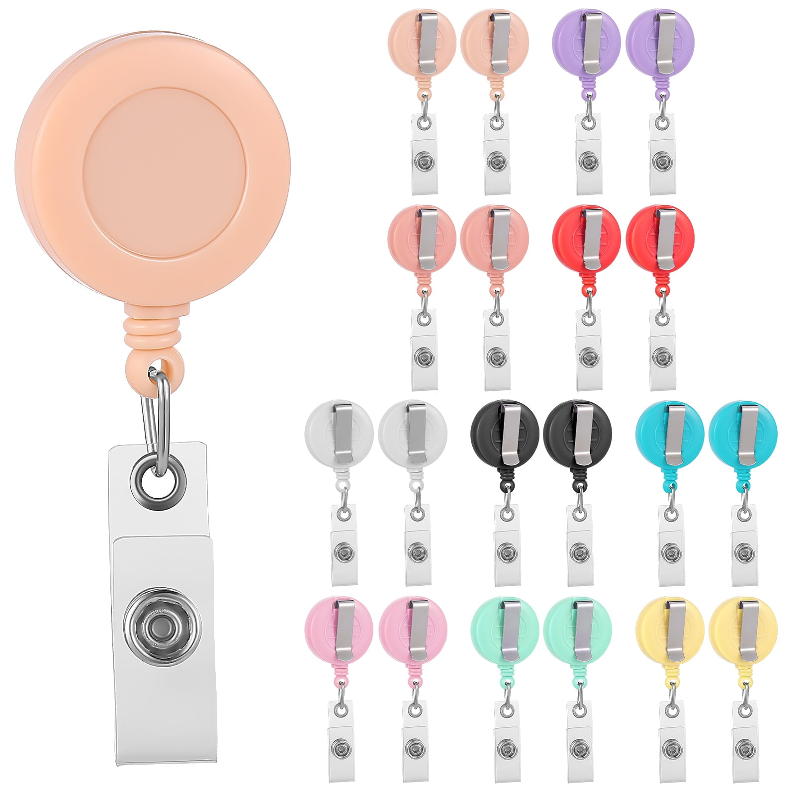 Min Pin Valentines Love and Hearts Retractable Badge Reel or ID