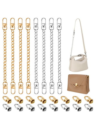 Handbag Chain Straps 2Pcs 10 Inch Bag Replacement Strap Enamel Flower Heart  Charm Purse Handle Extender Short Chain Straps for Women Crossbody Shoulder  Bag Handbag Purse Light Gold 