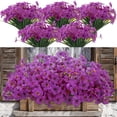 thumbnail image 1 of Armscye 28 Bundles Artificial Flowers for Outdoor,No Fade Fake Plastic Flowers,  Faux Plants for Decoration Hanging Planters Indoor Outside Garden Porch Window Box Home Wedding Farmhouse, 1 of 7