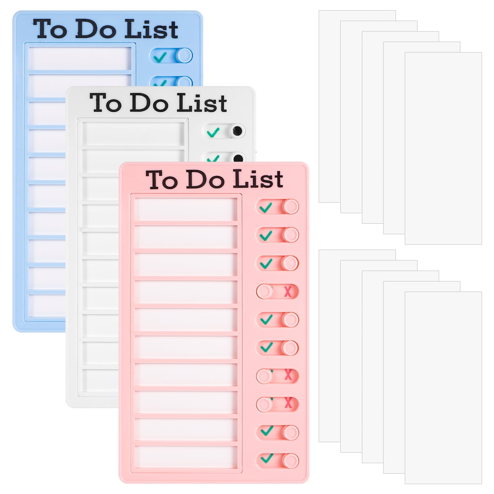 to Do List Checklist Board with 10 Replaceable Blank Paper Reusable to Do  List RV Checklist Board Chore Chart Memo Boards Portable Daily to Do List