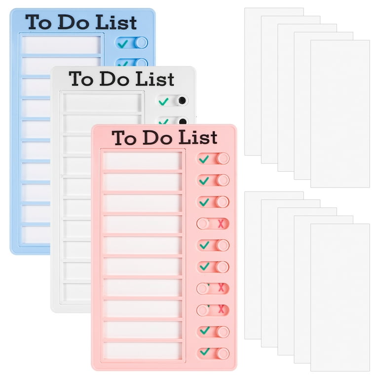 Memo Checklist Board Children's Self-discipline Punch Card Wall Hanging  Reusable Checklist Holiday Schedule for RV Home Office