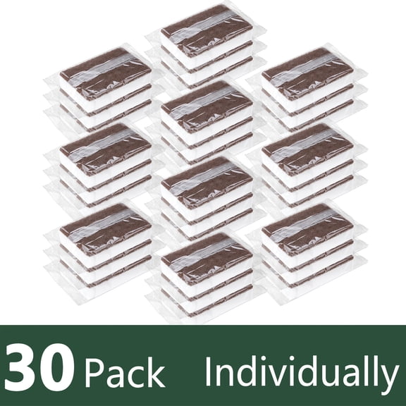 Armscye 30 Packs Dish Sponges Bulk, Individually Scrub Sponges, Uncompressed Wrapped Sponges, Non Scratch Dishes Scouring Pad for Kitchen Household Cleaning Dishes