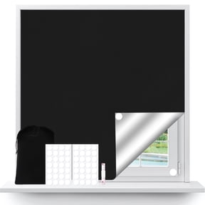Armscye 78" x 57" Full Blackout Shades for Bedroom, Portable DIY Window Blinds with Stickers and Tabs, Soft Tape, No Drill Window Shades Blackout Blinds for Baby Nursery, Travel, Dorm Room