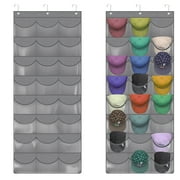 Armscye Hat Organizer Racks for Baseball Caps, Visible Over-The-Door Cap Organizer with 24 Clear Deep Pockets, Cap Organizer for Baseball Cap, 3 Hooks