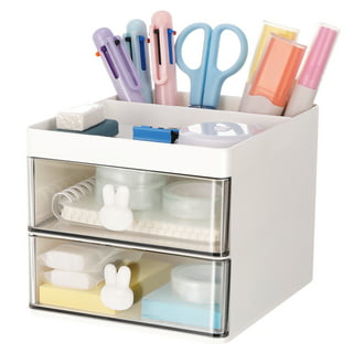 Cheers US Desk Organizer Caddy with Compartments Office Workspace Drawer  Organizers Desktop Holder Plastic Stationery Supplies Storage Box for  Pencils,Markers,Erasers,Pens,Sticky Notes 