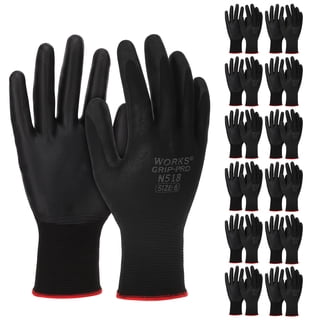 Armscye Gardening Gloves for Men Women, 12 Pairs Nitrile Coated Garden Gloves with Grip, Breathable Nylon Safety Glovesfor DIY, Gardening, Automotive Repair, Assembly, Construction, Mechanics