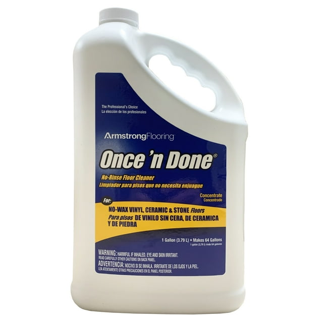 Armstrong 330408 Once 'N Done Concentrated Floor Cleaner, 1 Gallon
