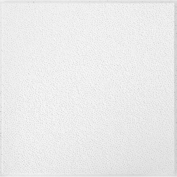 Armstrong 2x2 Brighton Acoustic Mineral Fiber Ceiling Tiles for Suspended Ceiling Grids, 16-Tiles per Pack, White