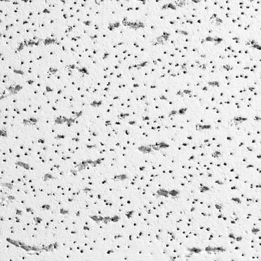 Armstrong 2x2 FISSURED Acoustic Ceiling Tiles for Suspended Ceiling Grids, 16-tiles per pack, White