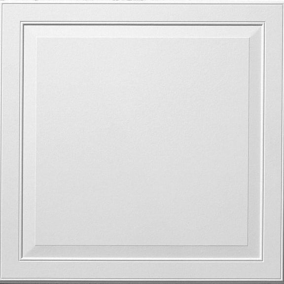 Armstrong 2x2 LEDGES Acoustic Mineral Fiber Ceiling Tiles for Suspended Ceiling Grids, 6-Tiles per Pack, White