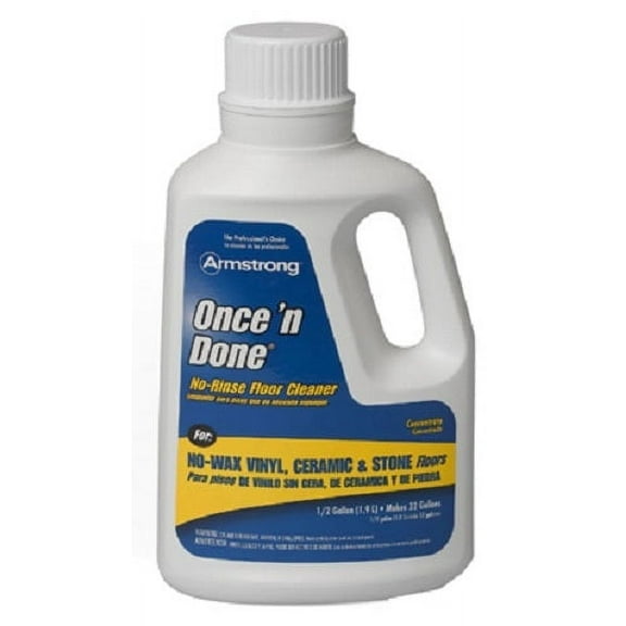 Armstrong 330806 1/2 Gallon Of Once N Done Concentrated Floor Cleaner - Quantity of 6