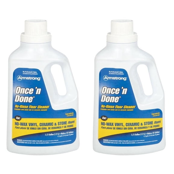 Armstrong 330806 Armstrong Once 'N Done Cleaner Concentrate, 1/2 Gallon 64OZ - 2 Pack,Multicolor