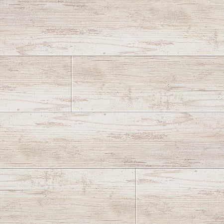 Armstrong 5x84 Woodhaven Decorative Wood-Look Ceiling Planks for Surface Mounting, 10-Planks per Pack, Coastal White